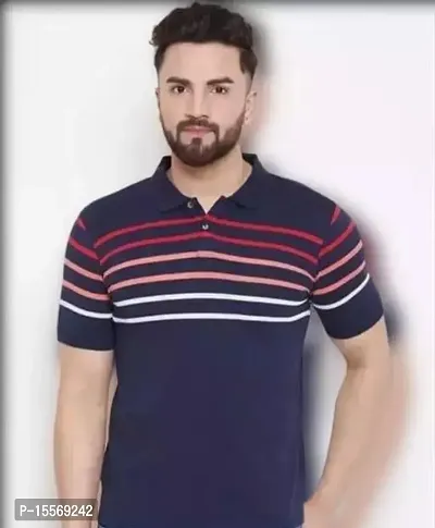 Reliable Multicoloured  Polycotton Colourblocked Polos For Men-thumb0