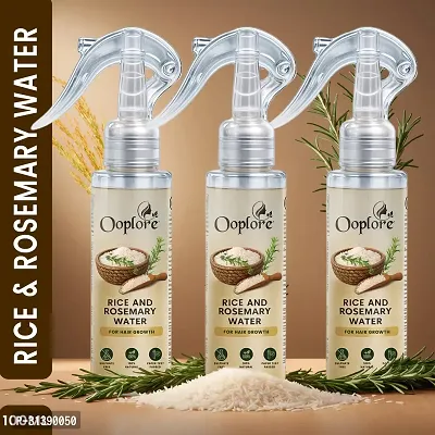 Rice Water Wth Rosemary Extract For Protection and Shine Hair  Dry Frizzy Hair   Combo of-3-thumb0