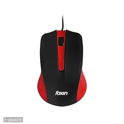 Red Wired Plug  Play USB Mouse, High Resolution 6400 DPI Optical Sensor-thumb0