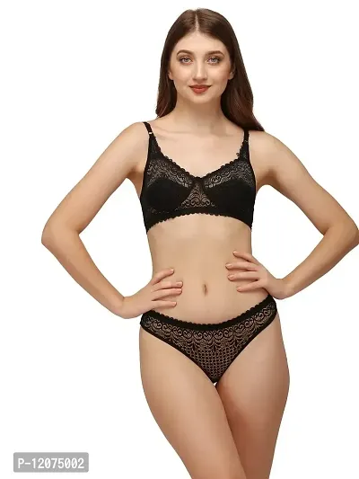 GROPOZ-Womenrsquo;s Net Bra Panty Set for Women|Lingerie Set| Panty Bra Set for Woman Bra Panty Set Honeymoon Bra Panty Set |Bra Panty Set for Women with Sexy Undergarments-thumb2