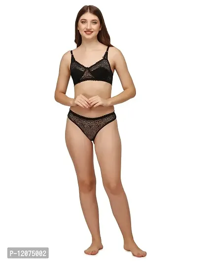 GROPOZ-Womenrsquo;s Net Bra Panty Set for Women|Lingerie Set| Panty Bra Set for Woman Bra Panty Set Honeymoon Bra Panty Set |Bra Panty Set for Women with Sexy Undergarments-thumb0