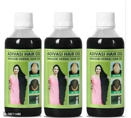 Adivasi Ayurvedic Hair Oil For Damage Control Pack Of 3