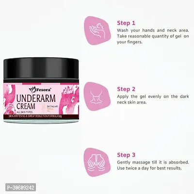 Underarm Whitening Cream Bikiny line dark skin body  neck gel moisturise 50gm women Girls-thumb3