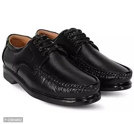 Beautiful Black Leather Slip-On Shoes For Men-thumb0