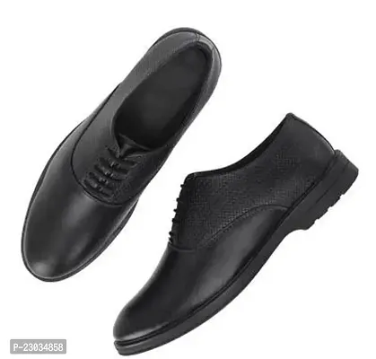 Beautiful Black Leather Slip-On Shoes For Men-thumb0