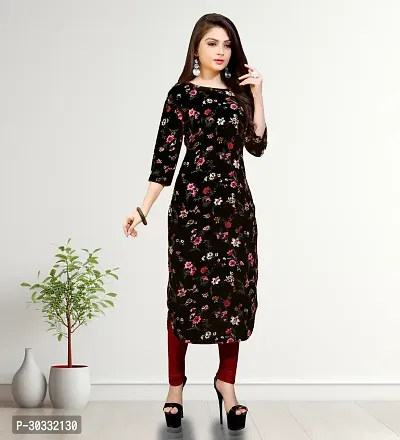 Stylish Crepe Kurta for Women-thumb0