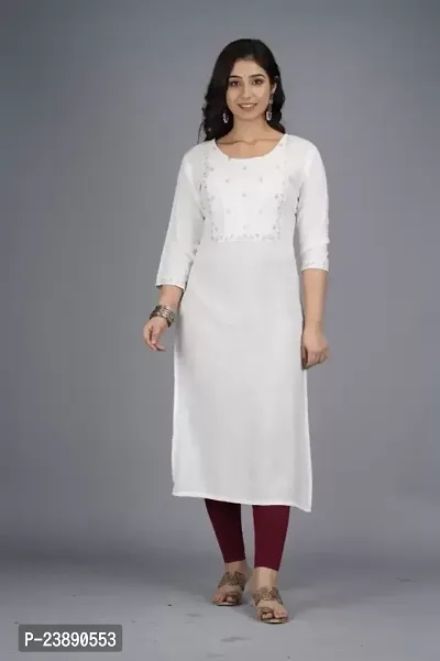 Stylish Rayon Kurta With Pant For Women-thumb0