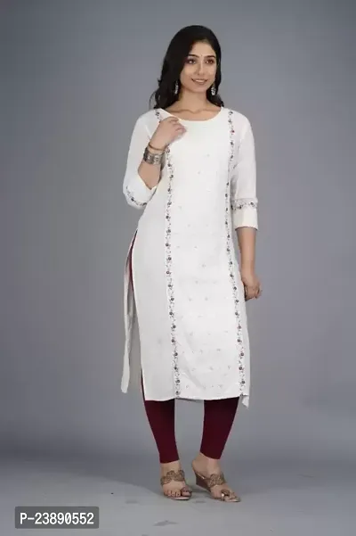 Stylish Rayon Kurta With Pant For Women