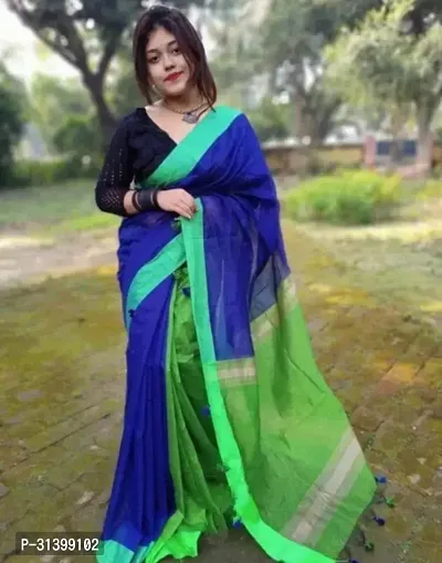 Beautiful Cotton Silk Saree with Blouse piece