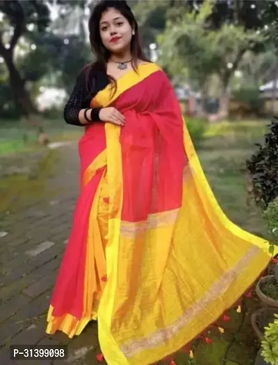 Beautiful Cotton Silk Saree with Blouse piece