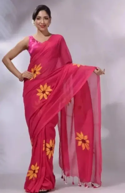 Best Selling Khadi Cotton Saree with Blouse piece 