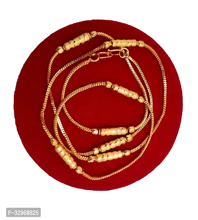 Elegant Golden One Gram Gold Plated Chain (Size-21 inch)-thumb0