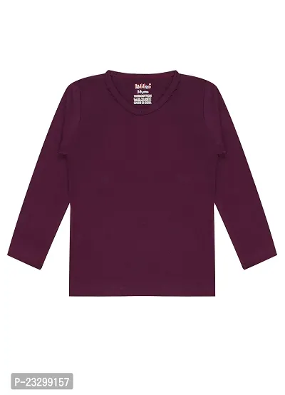 Girls Multicolour cotton Fullsleeve T-shirts(Pack of 3)-thumb3