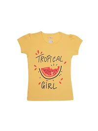 Girls Multicolour cotton Halfsleeve T-shirts(Pack of 5)-thumb3
