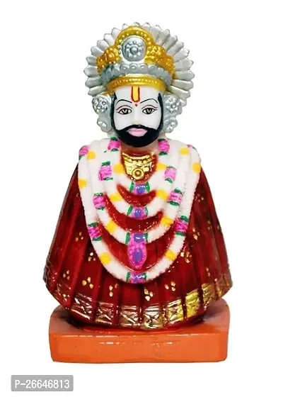 God Khatu Shyam ji Murti Lord Shyam Dev Spiritual Worship Vastu Murti Religious  Idol for Temple Home Decor-thumb0