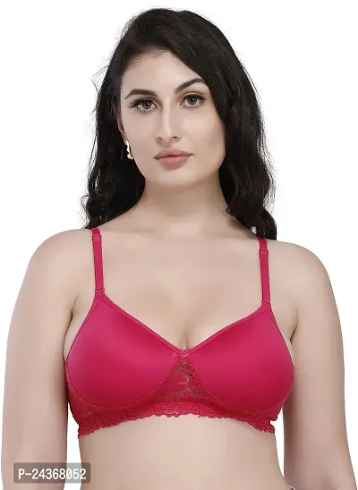 Women Padded Net Bra Full Cup Rich for Women`s and Girls-thumb5