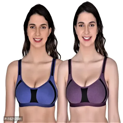 Buy KGN RETINA Stay Active in Comfort: Cotton Blend Full Coverage  Non-Padded Sports T-Shirt Bra for Women - Perfect for Workouts and Everyday  wear Online In India At Discounted Prices