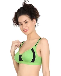 Cotton Blend Bra Non Padded Full Cup Cotton Rich for Women`s and Girls-thumb1