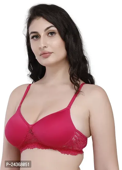 Women Padded Net Bra Full Cup Rich for Women`s and Girls-thumb4