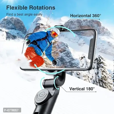 Ample Wings Selfie Stick Bluetooth Selfie Stick Tripod Extendable Tripod Stick with Remote Facetime Ph-thumb2