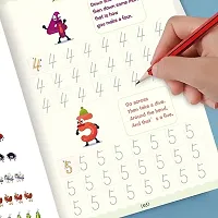 JUMPER Sank Magic Practice Copybook, Number Tracing Book for Preschoolers with Pen, Magic Calligraphy Copybook Set Rewritable Notebook (4 Books + 10 Refill) (4 BOOKS + 10 REFILLS)-thumb2