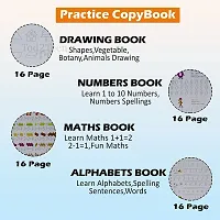 Kalista Magic Practice Copybook (4 Books,10 Refill), Number Tracing Book for Preschoolers with Pen, Magic Calligraphy Copybook Set Practical Reusable Writing Tool Simple Hand Lettering-thumb3