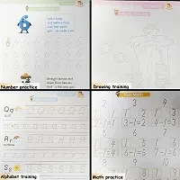 Sankalicious Sank Magic Practice Copybook, 1 pens + 10 Refills + 1 Grips + 4 Books (18 Pcs Pack) Number Tracing Book for Preschoolers with Pen, Magic Calligraphy Books for Kids Reusable-thumb3