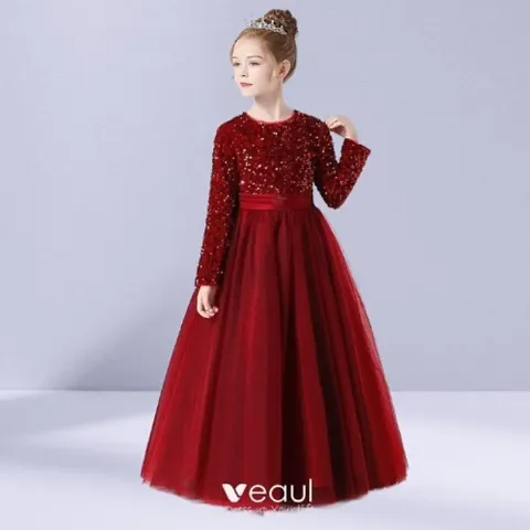 Sequenced Long Gown for Girls