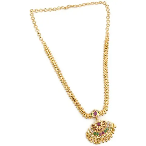 PRS GOLD COVERING- Women's ruby multicolor necklace