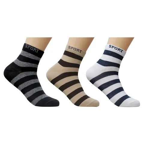 Ankle Length Socks For Men ( Pack Of 3 )