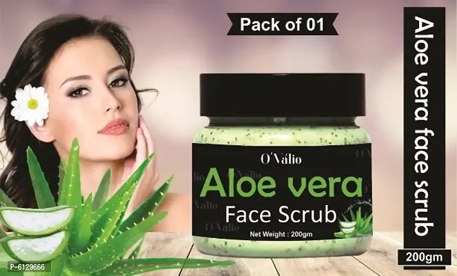 Aloe Vera Face and Body Scrub Skin Whitening for All Type of Skin (Pack Of 1)