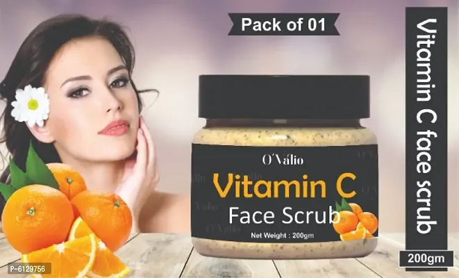 Vitamin C Face Scrub Tan Removal Repair Damage Skin And Deep Cleanses Pack Of 1 Skin Care Scrubs-thumb0