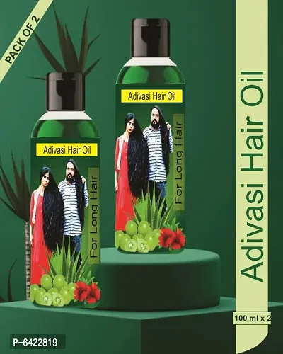 Ovalio Adivasi Herbal New Quality Hair Oil For Hair Regrowth - Hair Fall C ( Pack Of 2)-thumb0