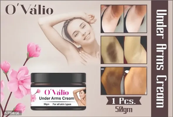 Ovalio Advanced Plus Underarm Whitening Cream For Lighten and Brighten Skin Dark Neck Enriched With Arbutin Underaram Scrub ( Pack Of 1) (50 g)