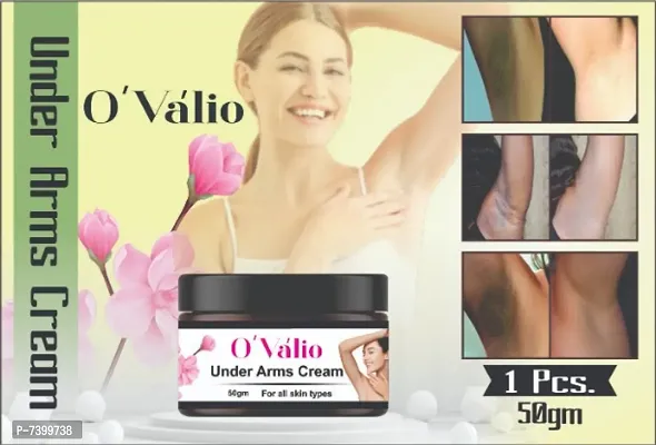 Ovalio Advanced Plus Underarm Whitening Cream For Lighten and Brighten Skin Dark Neck Enriched With Arbutin Underaram Scrub ( Pack Of 1) (50 g)