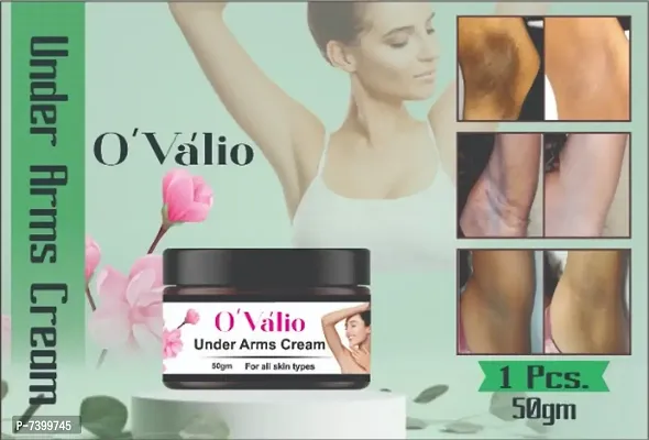 Ovalio Advanced Plus Underarm Whitening Cream For Lighten and Brighten Skin Dark Neck Enriched With Arbutin Underaram Scrub ( Pack Of 1) (50 g)