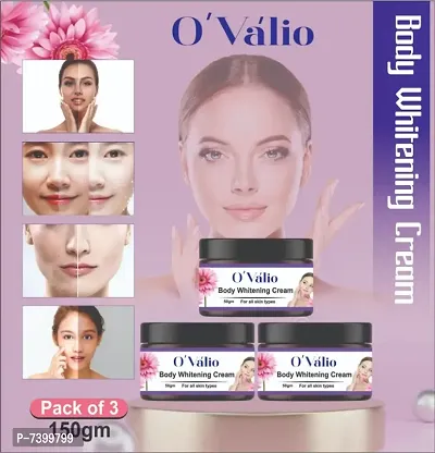 Ovalio Spot Removal , Skin Whitening  Brightening Body Cream For Men  Women (50 g) (Pack Of 3)