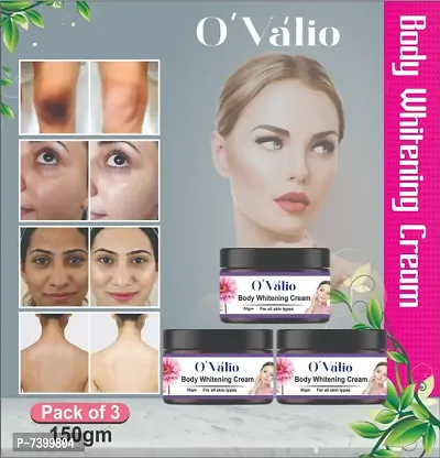 Ovalio Spot Removal , Skin Whitening  Brightening Body Cream For Men  Women (50 g) (Pack Of 3)