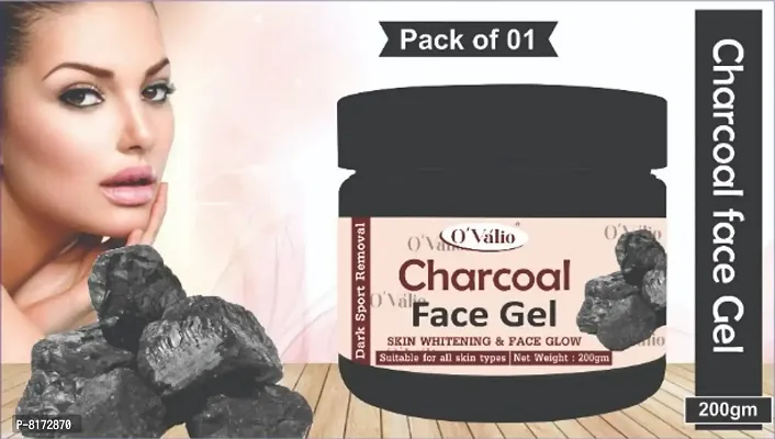 Charcoal Activated Exfoliating Cleansing Blackhead Removal Face Gel (Pack Of 1)(200 GM)