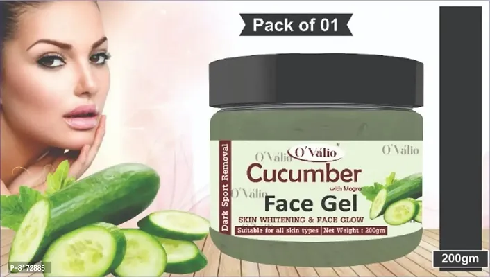 Cucumber With Mogra Szwnj;kin Brightening  Dark Spots Removal Massage Face Gel (Pack Of 1)(200 GM)