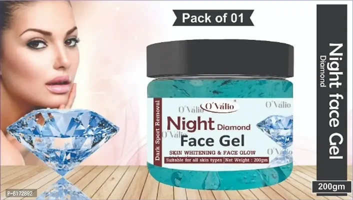 Night Diamond Face Massage Invigorate  Rejuvenate Skin Face Gel (Pack Of 1)(200 GM)-thumb0