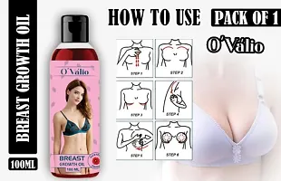 OVALIO BREAST TONER MASSAGE OIL 100% NATURAL HELPS IN GROWTH/FIRMING/INCREASE/TIGHT Women (Pack Of 3) (100 ml)-thumb1