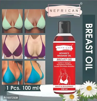 NEFRICAN BREAST TONER MASSAGE OIL 100% NATURAL HELPS IN GROWTH/FIRMING/INCREASE/TIGHT Women (Pack Of 1) (100 ml)-thumb0