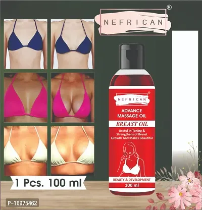 NEFRICAN BREAST TONER MASSAGE OIL 100% NATURAL HELPS IN GROWTH/FIRMING/INCREASE/TIGHT Women (Pack Of 1) (100 ml)-thumb0