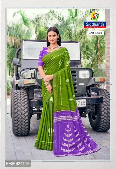 Beautiful Cotton Silk Saree With Blouse Piece For Women