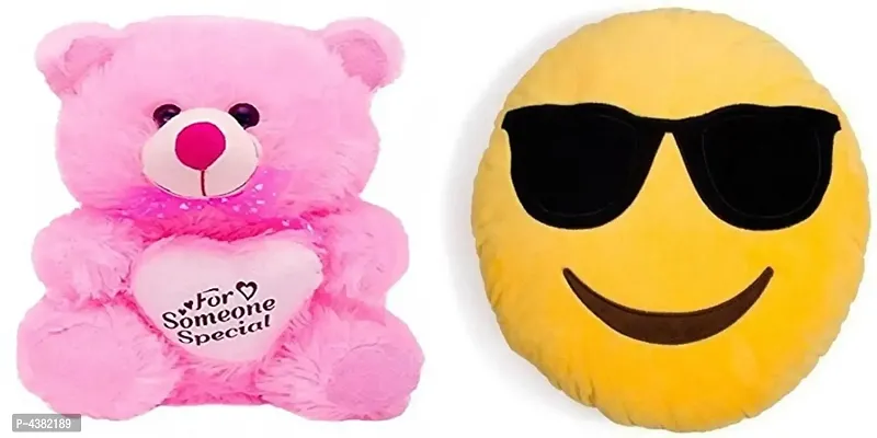 Gift Basket Stuffed Soft Toy With Cool Dude Smiley-thumb0