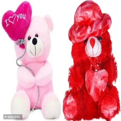 Gift Basket Stuffed Soft Toy Combo Of Balloon Teddy With Red Cap Teddy-thumb0