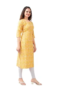 Womens Regular Fit Crepe Aline Kurti-thumb2