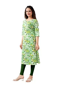 Womens Regular Fit Crepe Aline Kurti-thumb3