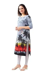 Womens Regular Fit Crepe Aline Kurti-thumb1